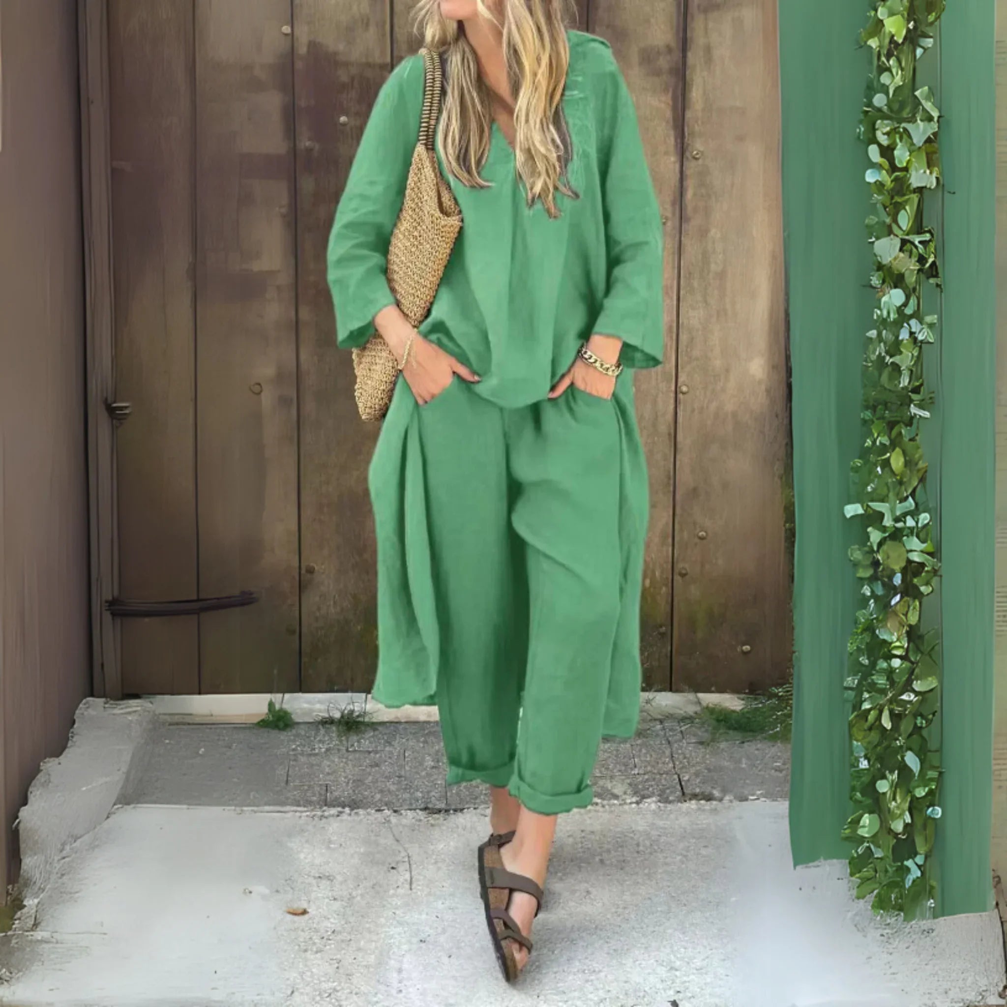 Ensemble 2 pièces col V - VoltÉlan