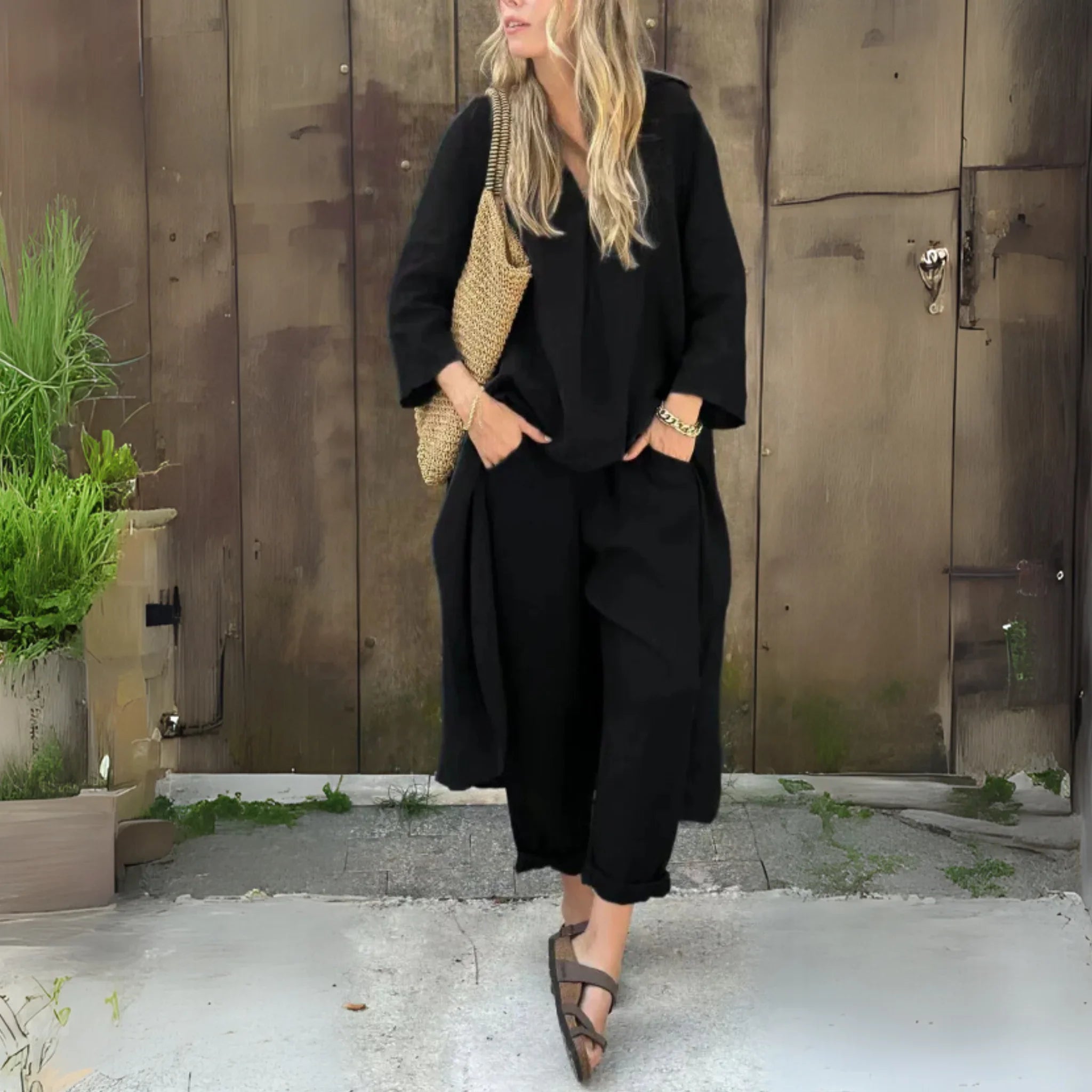 Ensemble 2 pièces col V - VoltÉlan