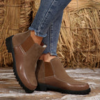 VISTA | Bottines Courtes A Talon Plat