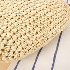 Sac cabas paille porté epaule