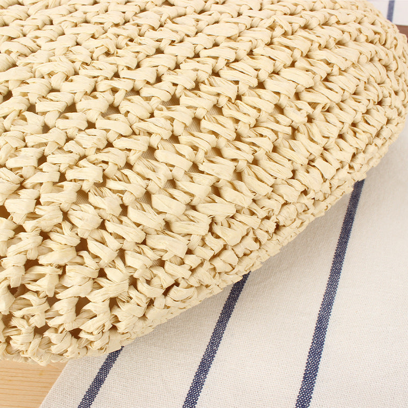 Sac cabas paille porté epaule