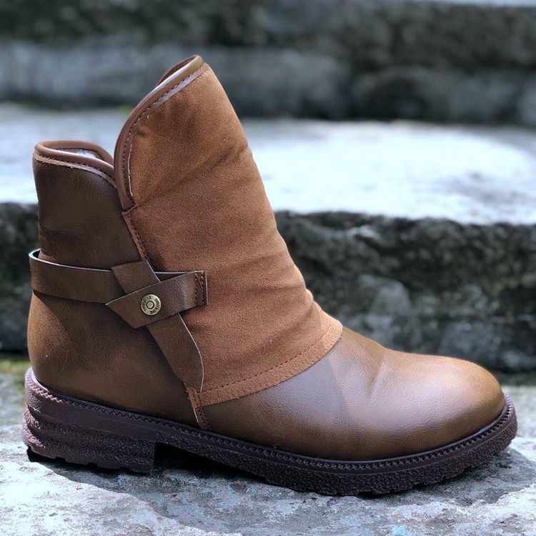 CARA | Bottines Élégantes A Talon Bas