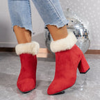 CHICA | Bottines En Peluche A Carreaux