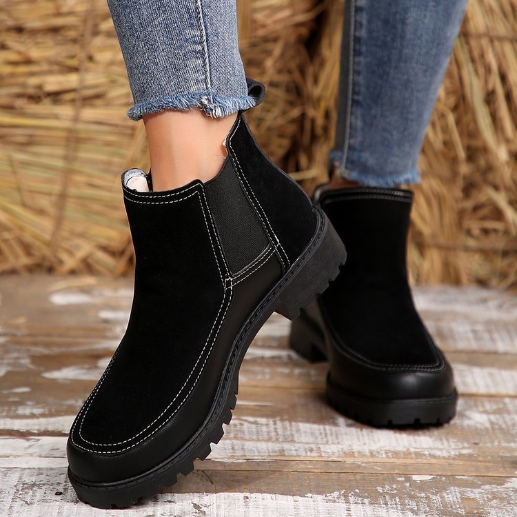VISTA | Bottines Courtes A Talon Plat