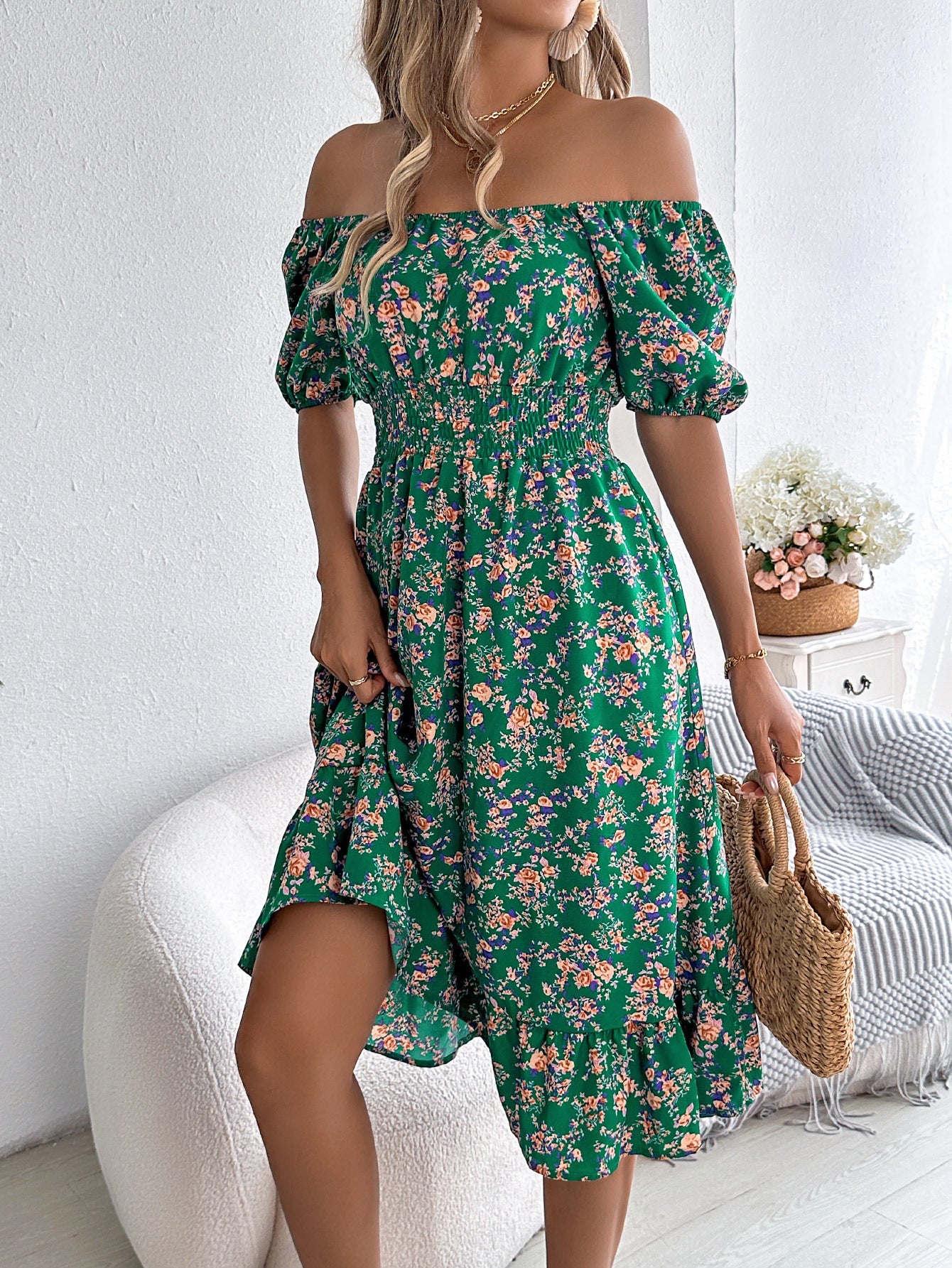 Robe d’Été à Imprimé Floral
