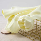 Pull col rond jaune pâle femme