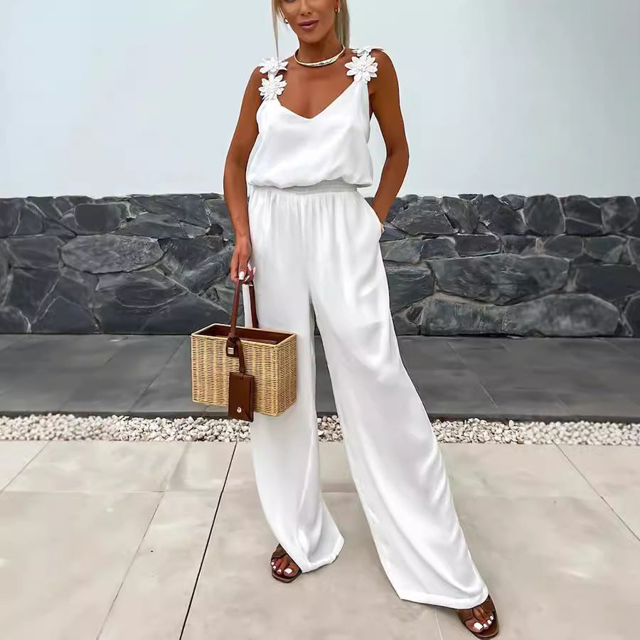 Combinaison d'Été Femme Élégante à Motifs - Jumpsuit Tendance 2025