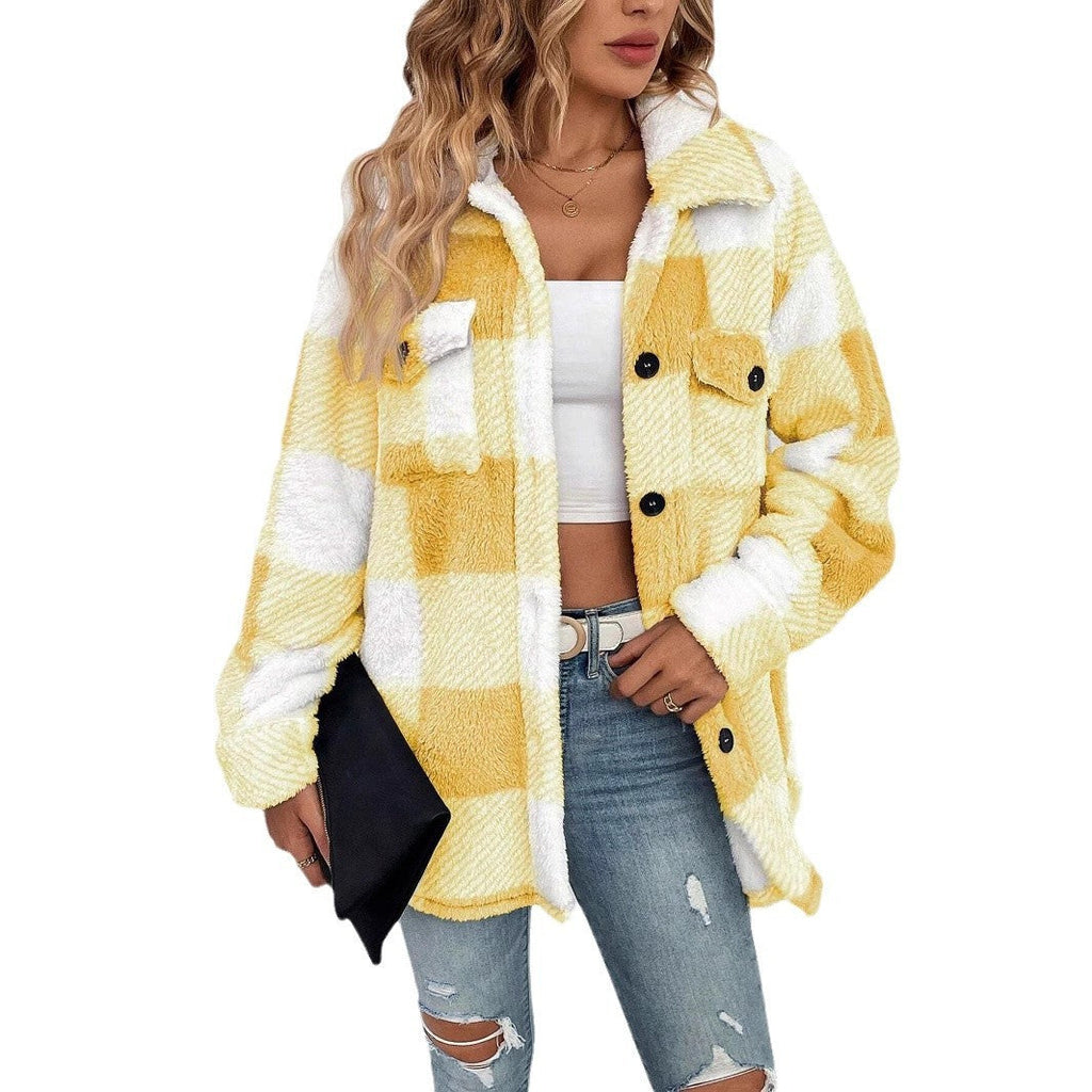 EMMA | Veste Thermique A Motif Plaid