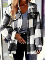 EMMA | Veste Thermique A Motif Plaid