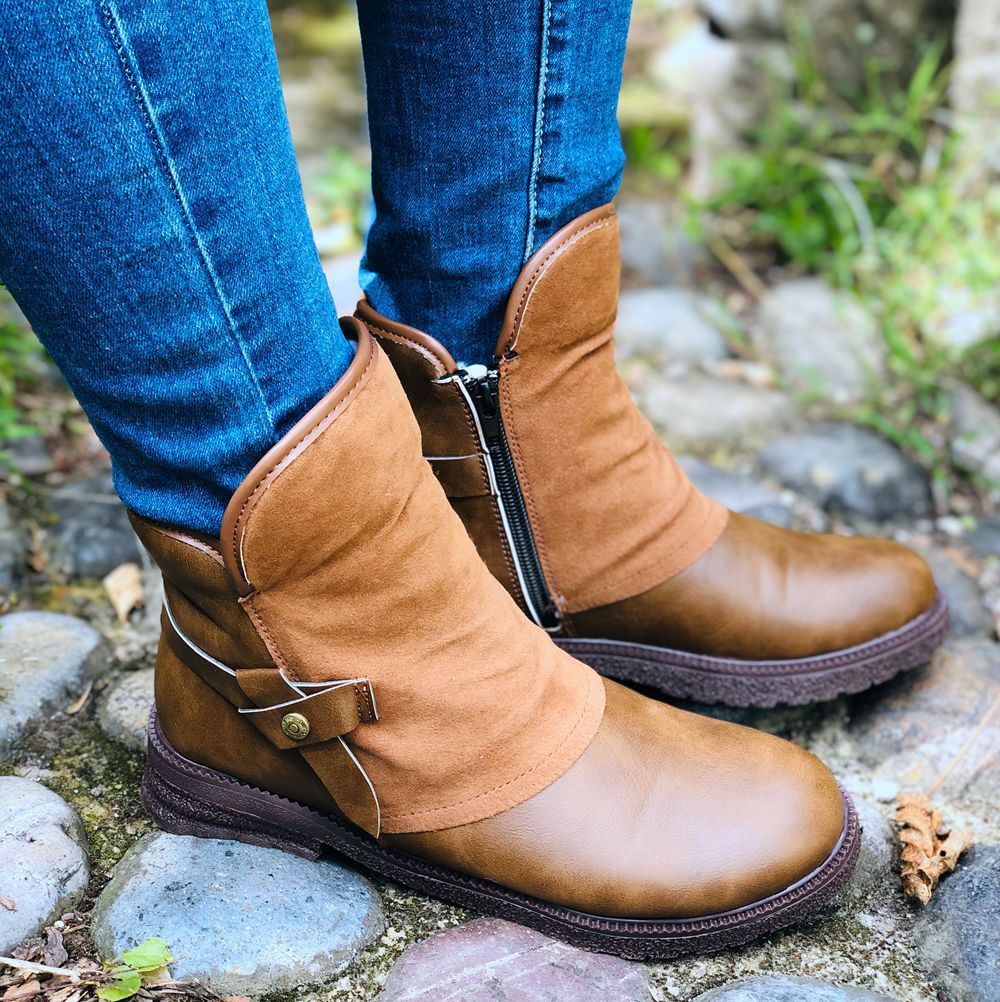 CARA | Bottines Élégantes A Talon Bas