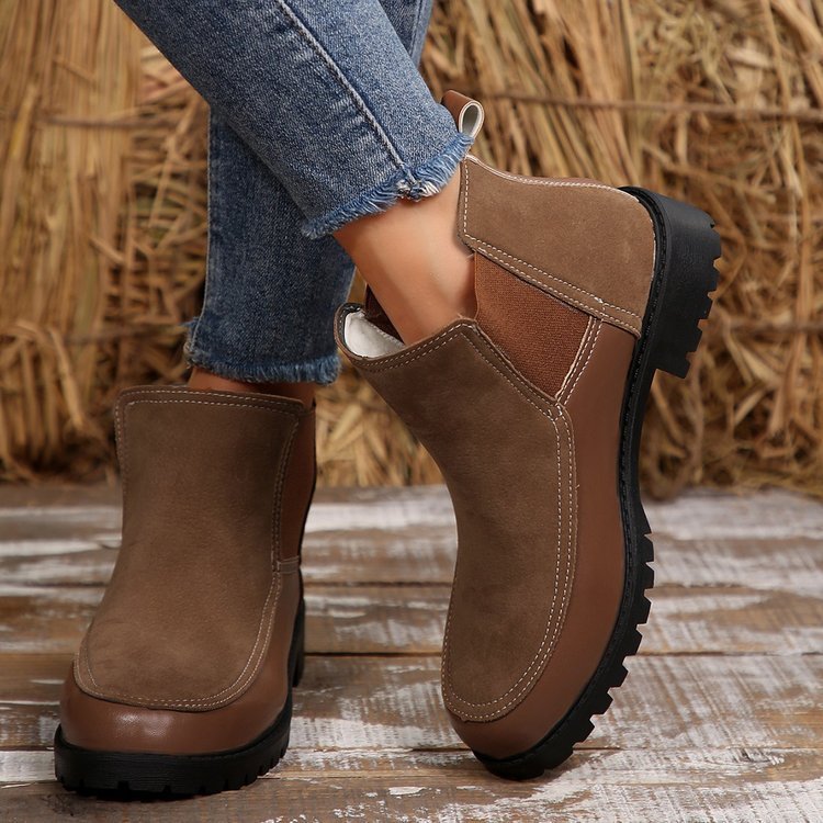VISTA | Bottines Courtes A Talon Plat