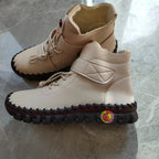 OY Chaussures en cuir cousues main ، semelle ultra-souple