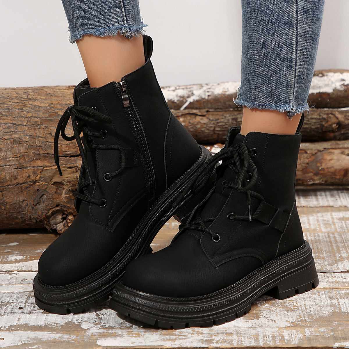 SAPHIRA | Bottines Slim A Lacets